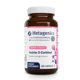 Flacon de Metagenics Meta Indole-3-Carbinol 180 capsules vue avant