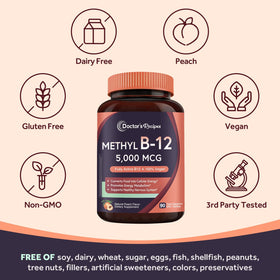 Flacon de Methyl B12 avec étiquette et informations