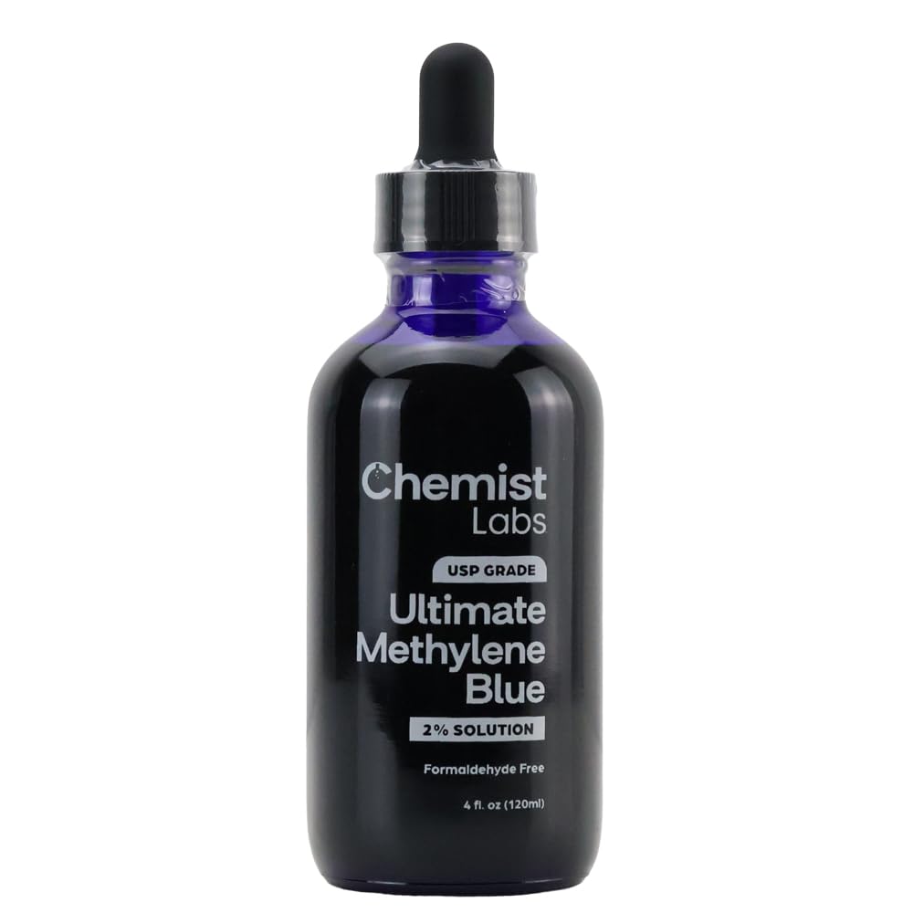 Flacon de méthylène bleu Chemist Labs 4 oz avec pipette graduée