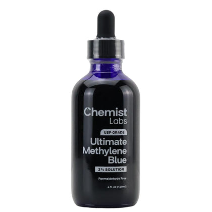 Flacon de méthylène bleu Chemist Labs 4 oz avec pipette graduée