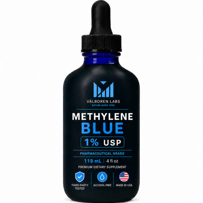 Flacon de Methylene Blue 1% 118ML Valboren Labs vue de face