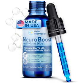 Flacon de Methylene Blue 1% 2 oz avec compte-gouttes