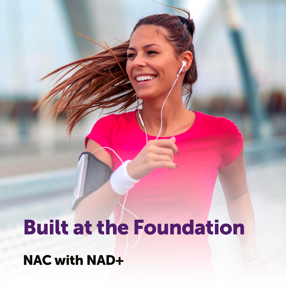 Flacon de Micro Ingredients NAC avec NAD+ ouvert