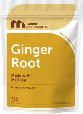 Flacon de Micro Ingredients Racine de Gingembre avec 360 gélules