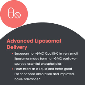 Flacon de Micro Liposomal C 1000 mg sur une table