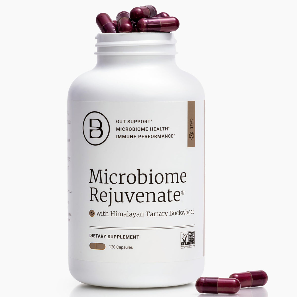 Flacon de Microbiome Rejuvenate BIG BOLD HEALTH avec 120 capsules