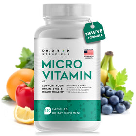 Flacon de MicroVitamin Dr Brad Stanfield 180g avec étiquette