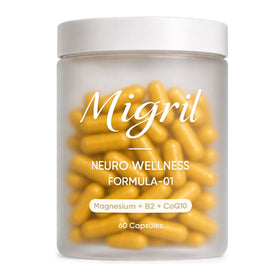 Flacon de Migril Magnésium 60 capsules vue de face