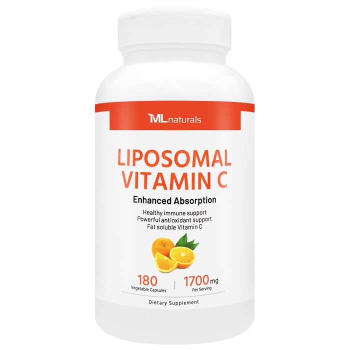 Flacon de ML Naturals Vitamine C Liposomale 180 capsules végétales