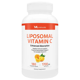 Flacon de ML Naturals Vitamine C Liposomale 180 capsules végétales