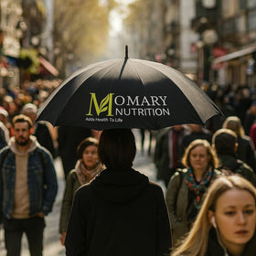 Flacon de MOMARY Acide Hyaluronique ouvert avec capsules