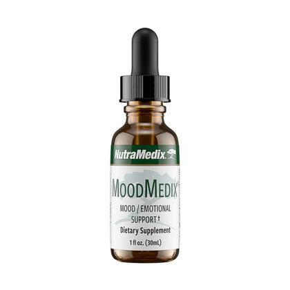 Flacon de MoodMedix de NutraMedix avec étiquette visible