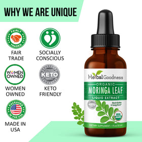 Flacon de Moringa Herbal Papaya avec des feuilles de moringa