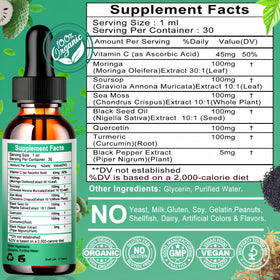 Flacon de Moringa Vita letuo sur une table en bois