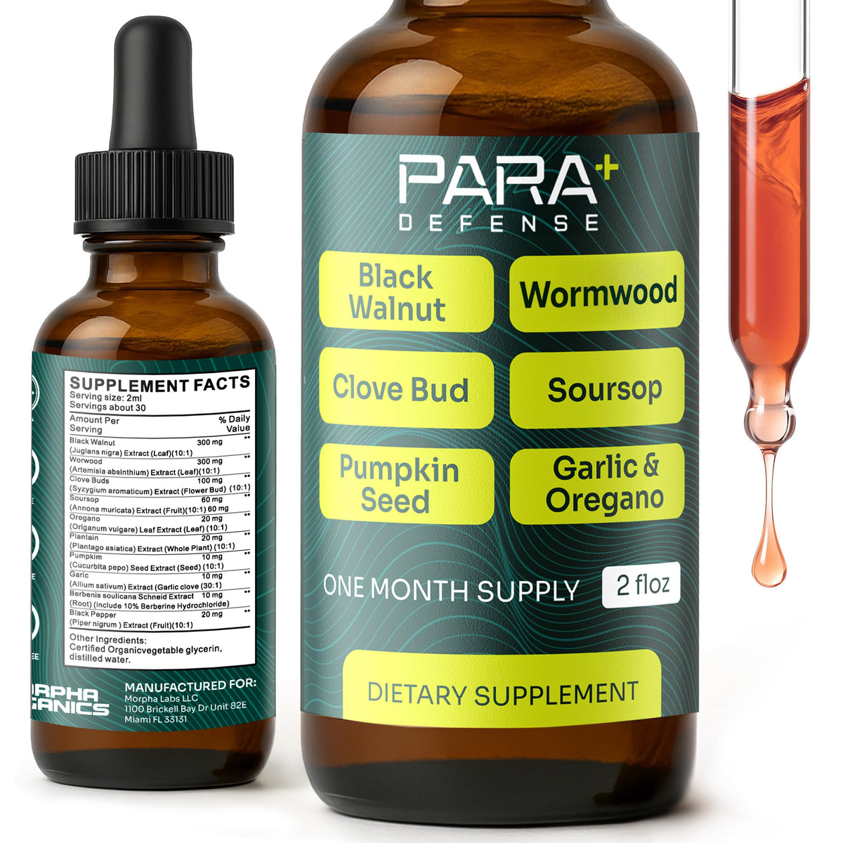 Flacon de Morpha Organics Para Defense 132g vue avant
