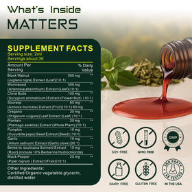 Flacon de Morpha Organics Para Defense avec étiquette visible