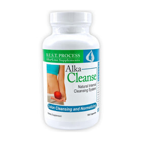 Flacon de Morter HealthSystem Alka•Cleanse 180 capsules vue de face