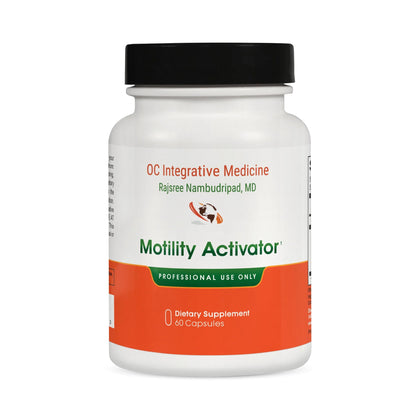 Flacon de Motility Activator Rajsree contenant 60 capsules
