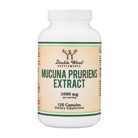 Flacon de Mucuna Pruriens 20% L-Dopa de Double Wood, vue de face