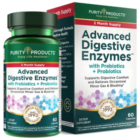Flacon de Multi-Enzymes Purity Products avec 60 capsules végétariennes