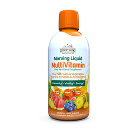Flacon de multivitamine liquide Country Farms 946ml vue de face