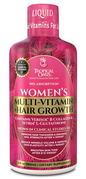 Flacon de multivitamine liquide Tropical Oasis vue de face