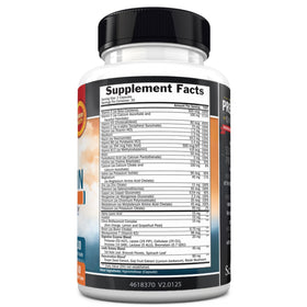 Flacon de multivitamines BioSchwartz ouvert avec capsules