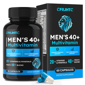 Flacon de multivitamines CFILIHTC pour hommes 40+, 60 capsules