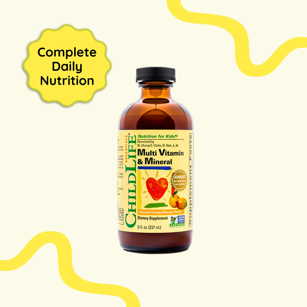 Flacon de Multivitamines CHILDLIFE ESSENTIALS avec cuillère doseuse