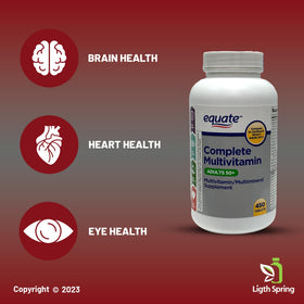Flacon de Multivitamines Complètes LightSpring ouvert