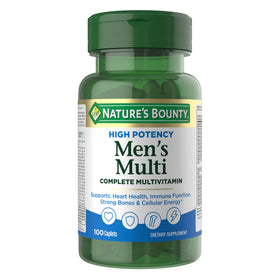 Flacon de multivitamines complètes pour hommes Nature's Bounty vue de face