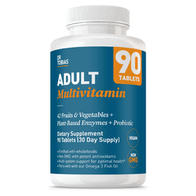 Flacon de multivitamines Dr. Tobias 90 comprimés vue de face