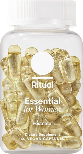 Flacon de multivitamines postnatales Ritual, vue de face