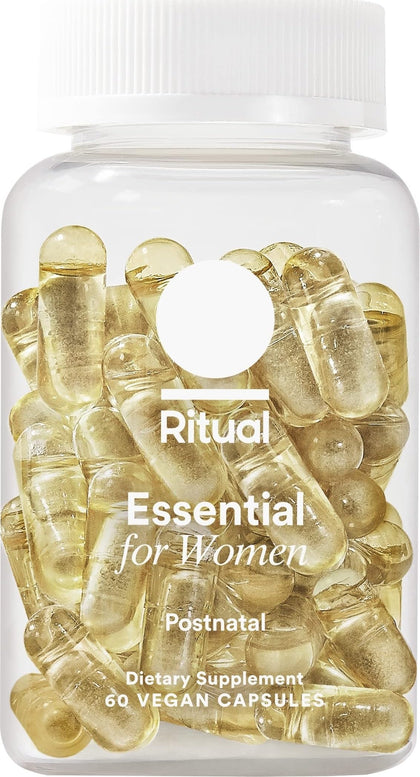 Flacon de multivitamines postnatales Ritual, vue de face