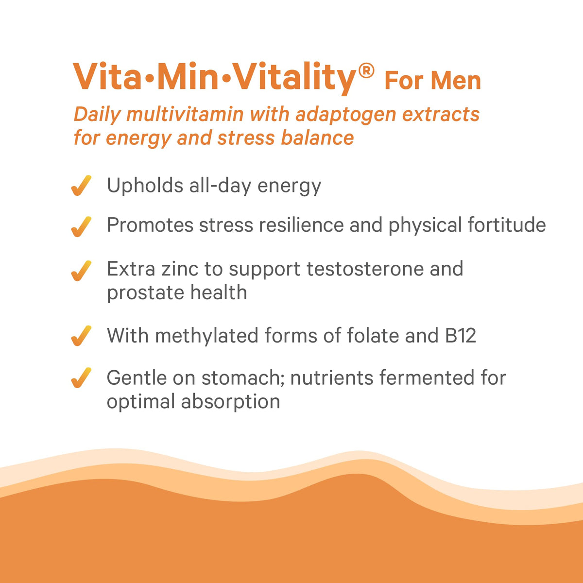 Flacon de Multivitamines pour Hommes PURE SYNERGY avec étiquette visible