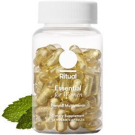 Flacon de multivitamines prénatales Ritual 60 capsules vue de face