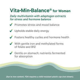 Flacon de multivitamines PURE SYNERGY avec étiquette visible