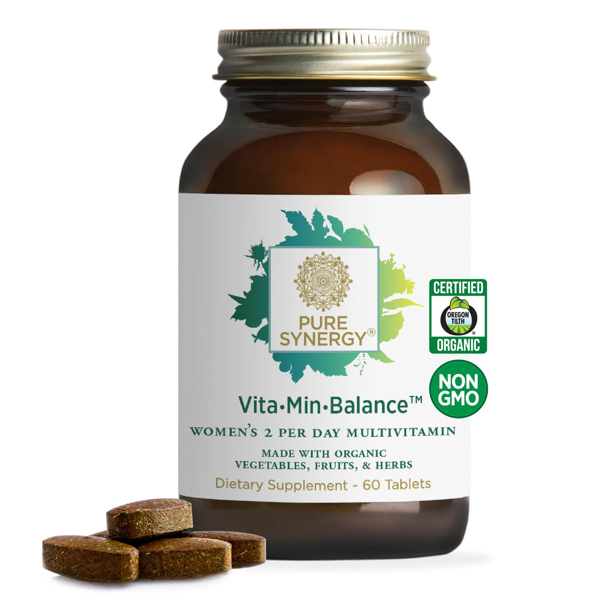 Flacon de multivitamines PURE SYNERGY pour femmes, 60 comprimés