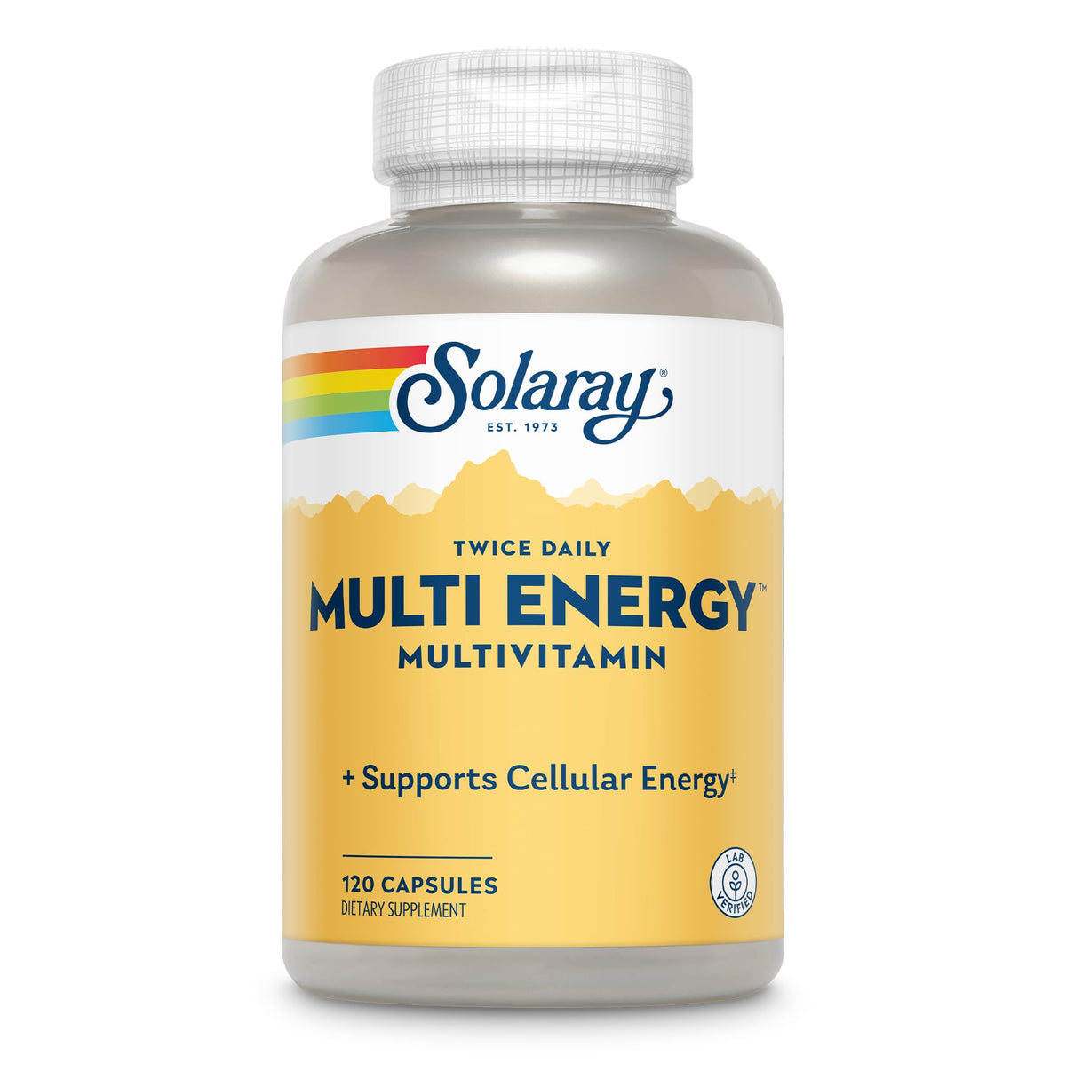 Flacon de multivitamines SOLARAY Twice Daily 120 capsules