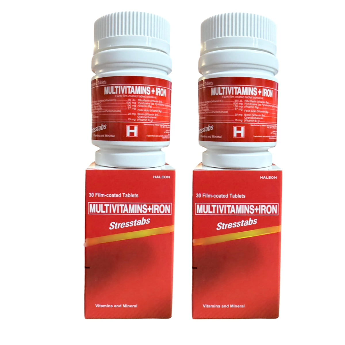 Flacon de Multivitamines StressTabs 60 comprimés avec Fer