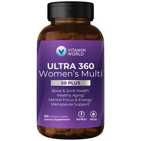 Flacon de multivitamines Ultra 360 pour femmes 50+, vue de face