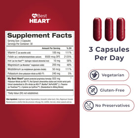 Flacon de My Best Heart avec capsules à l'intérieur