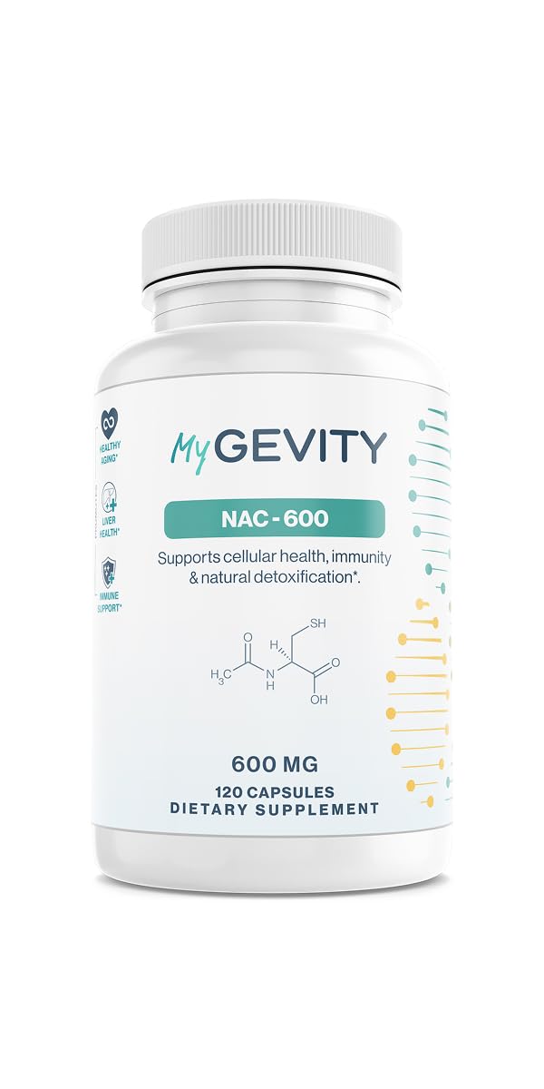 Flacon de MyGevity NAC 600mg Capsules Vegan 120 pièces