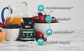 Flacon de Myo-Inositol avec étiquette visible