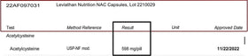 Flacon de NAC 600mg avec capsules à côté