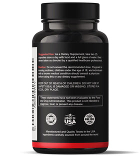 Flacon de Natgrown Maca Noire et Ginseng Panax avec étiquette
