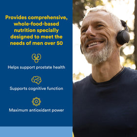 Flacon de Natural Factors Multivitamines 50+ pour Hommes