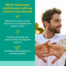 Flacon de Natural Factors Multivitamines et Minéraux Hommes 60 Capsules