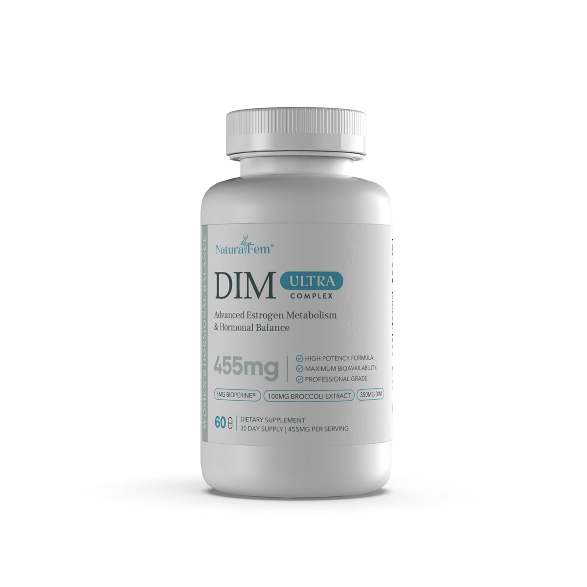 Flacon de Naturalfem DIM 350mg Ultra Complex avec 60 capsules