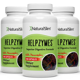 Flacon de NaturalSlim Helpzymes 100 capsules vue de face